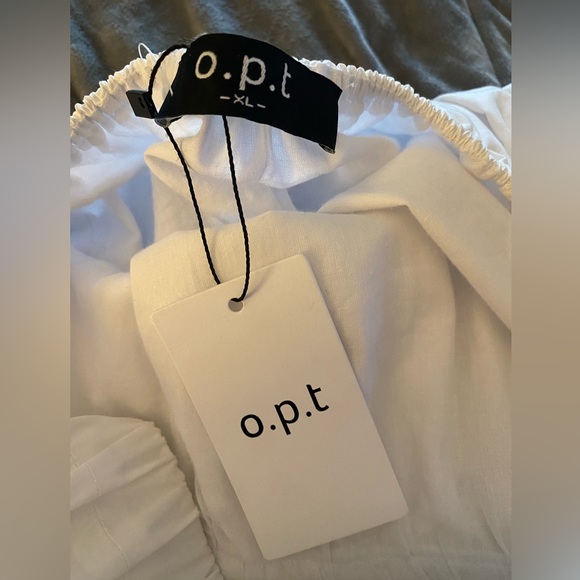 o.p.t. Mariabella Empire Waist Sundress with Back Detail, White, Size XL - Picture 12 of 13